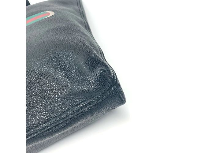 Borsa tote in pelle nera Gucci Nero - vista 6
