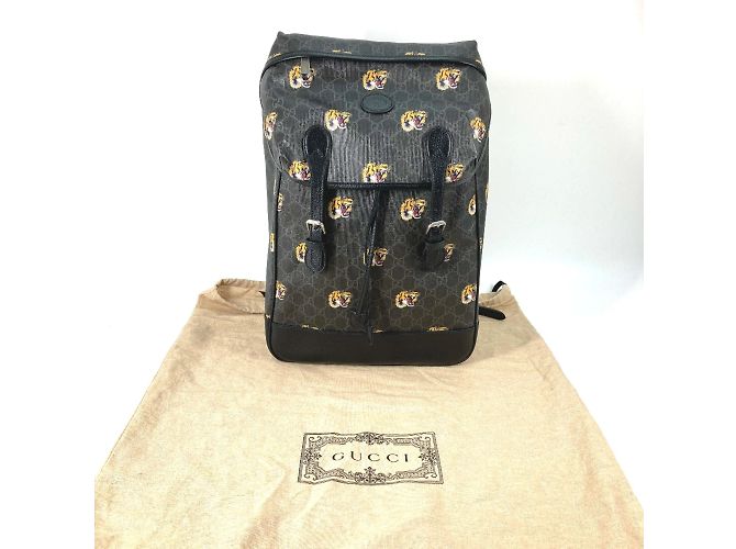 Gucci Interlocking G Tiger Backpack Black - view 15