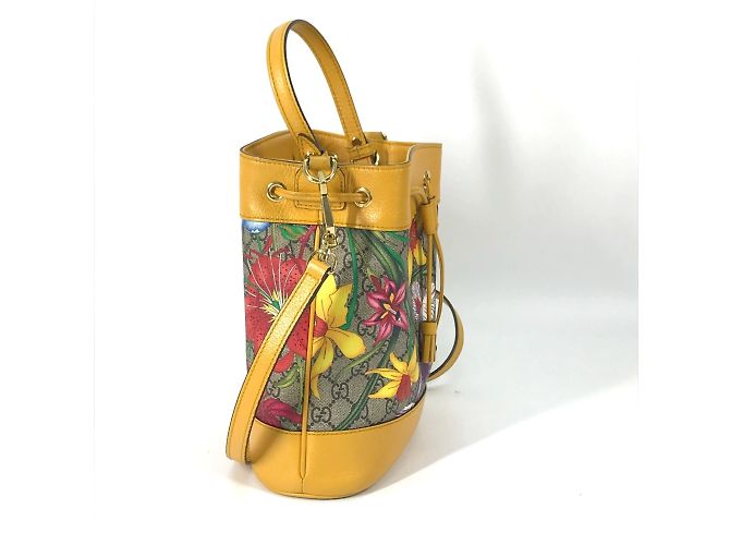 Bolso de Hombro 2WAY Gucci 550621 GG Flora Flower Beige - vista 3
