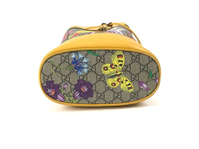 Bolso de Hombro 2WAY Gucci 550621 GG Flora Flower Beige - vista 4