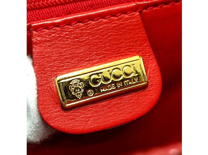 Borsa a Spalla Gucci Old in Rosso - vista 11