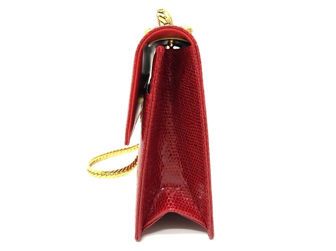 Borsa a Spalla Gucci Old in Rosso - vista 3