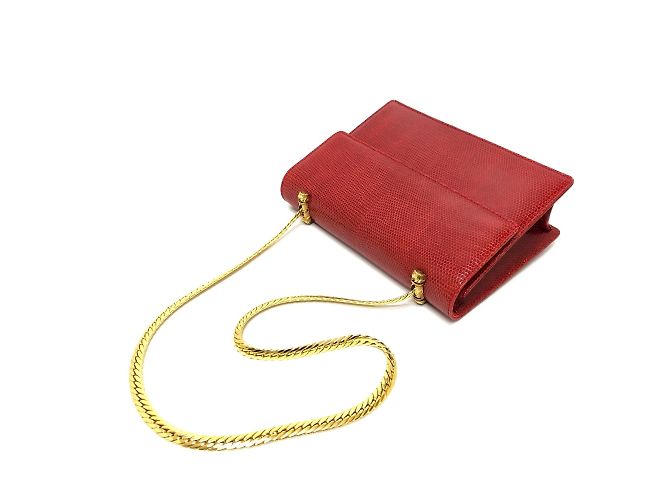 Borsa a Spalla Gucci Old in Rosso - vista 5