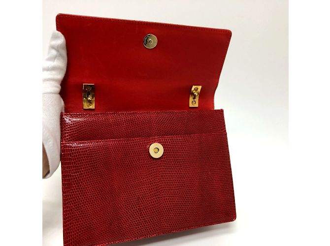 Borsa a Spalla Gucci Old in Rosso - vista 7