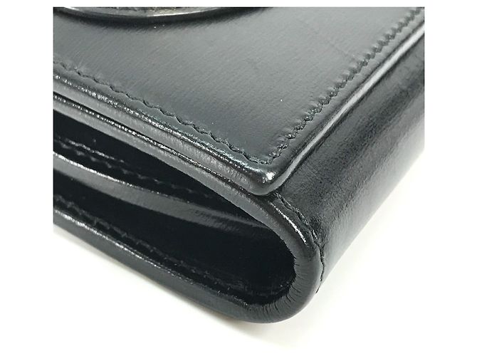 Gucci schwarze Leder-Bi-Fold-Geldbörse - Ansicht 11
