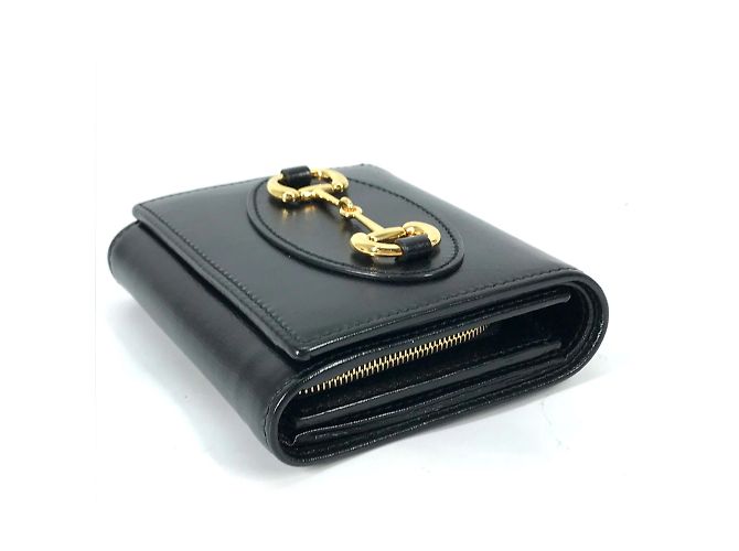Gucci schwarze Leder-Bi-Fold-Geldbörse - Ansicht 3