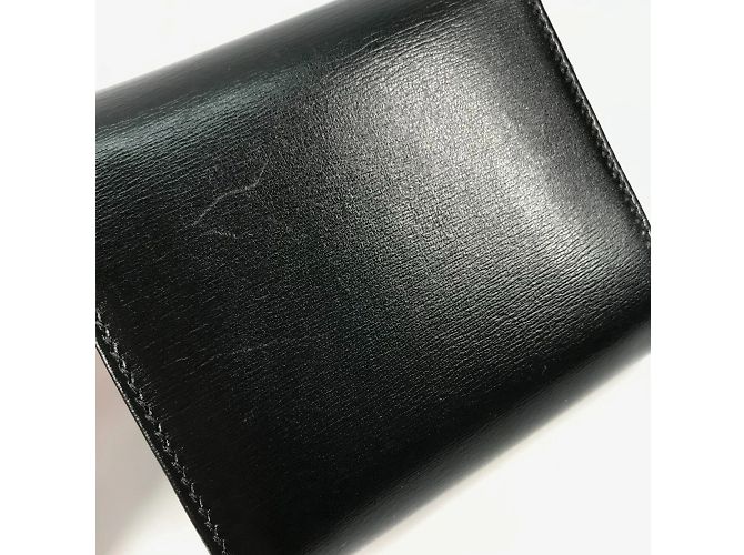 Gucci schwarze Leder-Bi-Fold-Geldbörse - Ansicht 7