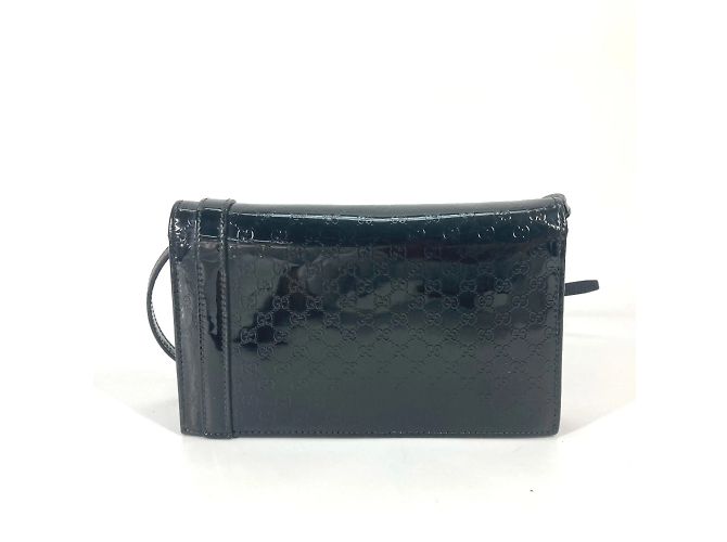 Borsa a Spalla GG Micro 354086 di Gucci Nero - vista 2