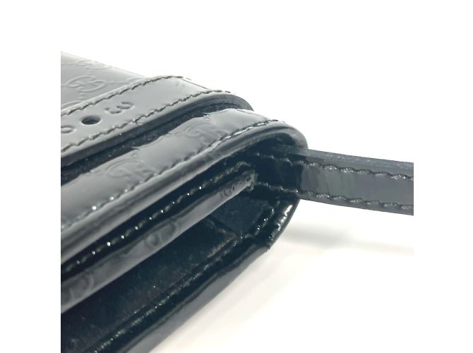 Borsa a Spalla GG Micro 354086 di Gucci Nero - vista 8