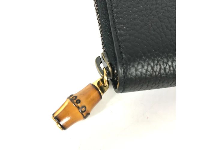 Cartera larga Gucci GG Marmont de bambú Azul marino - vista 4