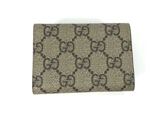 Billetera Trifold Gucci Beige - vista 2