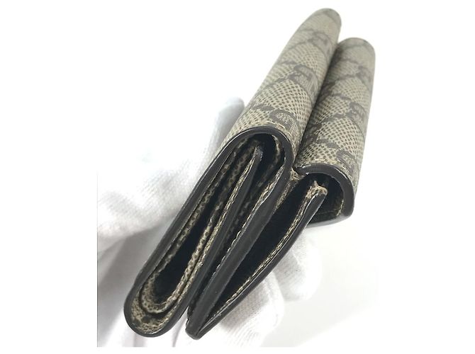 Billetera Trifold Gucci Beige - vista 8