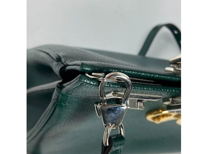 Borsa in pelle verde Gucci - vista 14