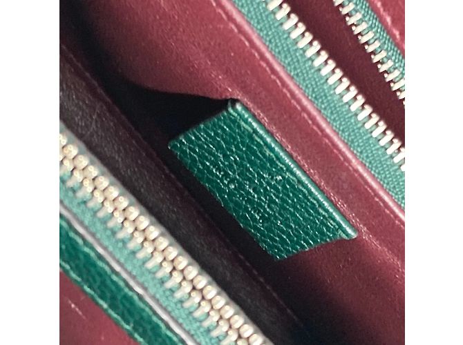 Borsa in pelle verde Gucci - vista 17