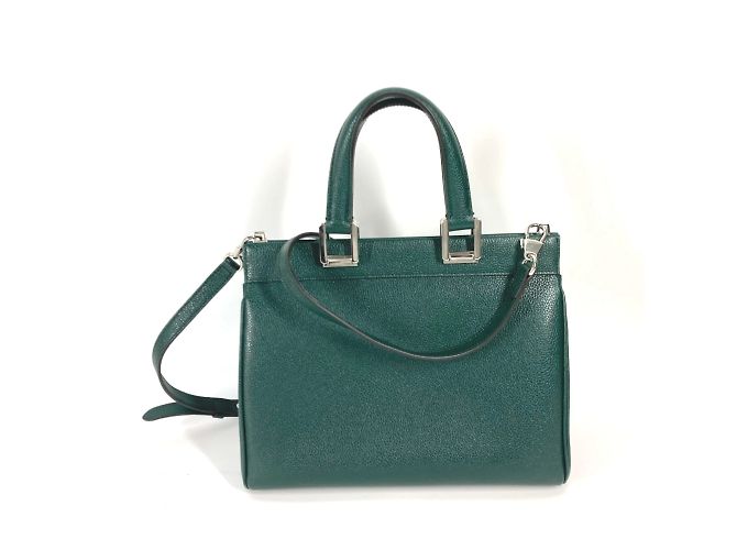 Borsa in pelle verde Gucci - vista 2