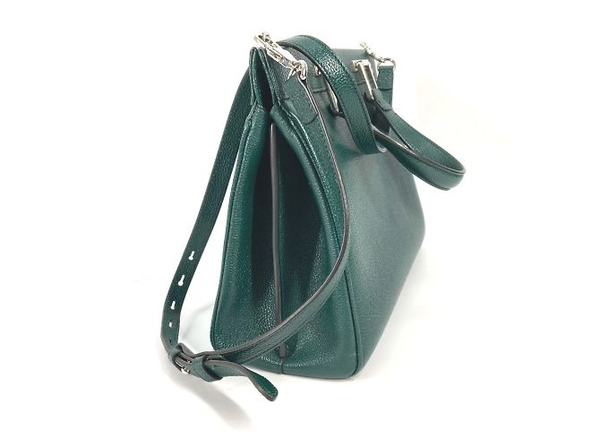 Borsa in pelle verde Gucci - vista 4