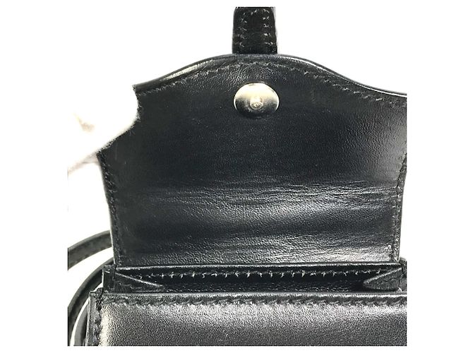 Borsa a spalla in pelle nera Gucci Nero - vista 11