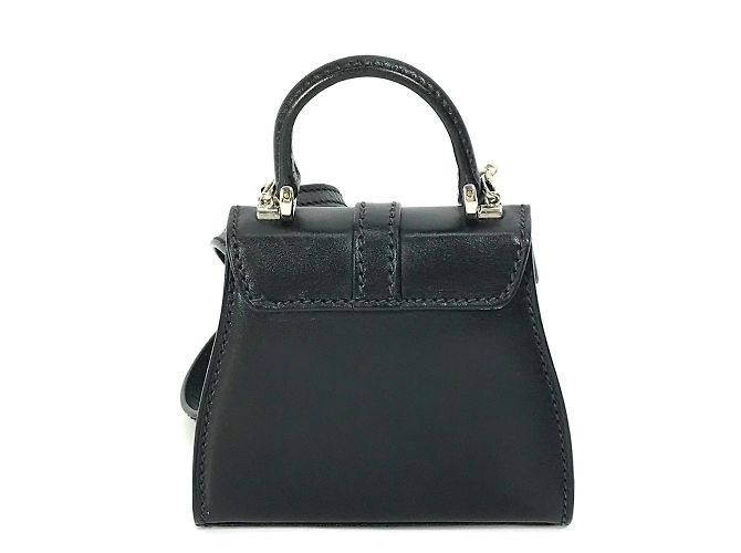 Borsa a spalla in pelle nera Gucci Nero - vista 2