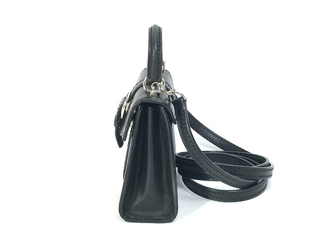 Borsa a spalla in pelle nera Gucci Nero - vista 4
