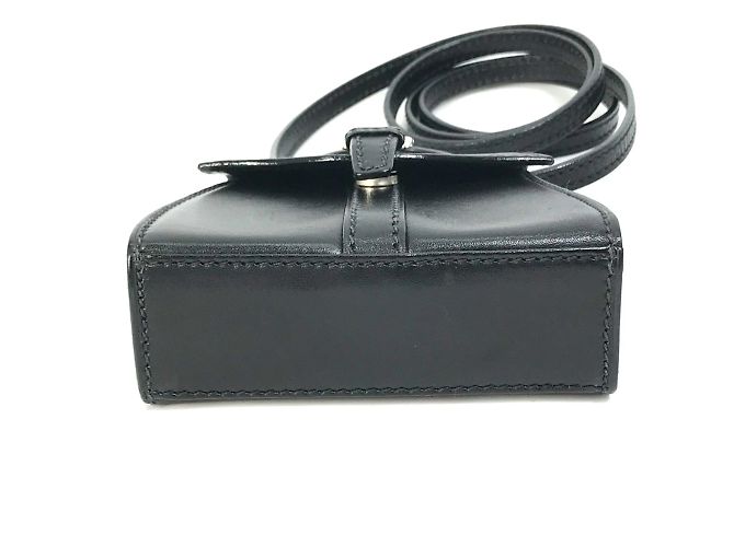 Borsa a spalla in pelle nera Gucci Nero - vista 5