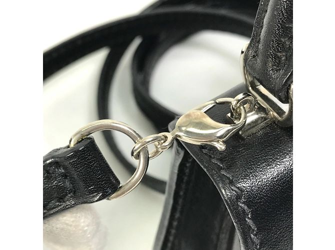 Borsa a spalla in pelle nera Gucci Nero - vista 8