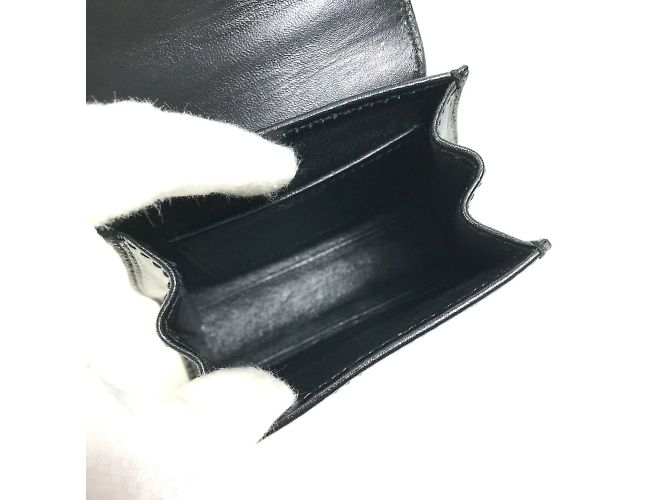 Borsa a spalla in pelle nera Gucci Nero - vista 9