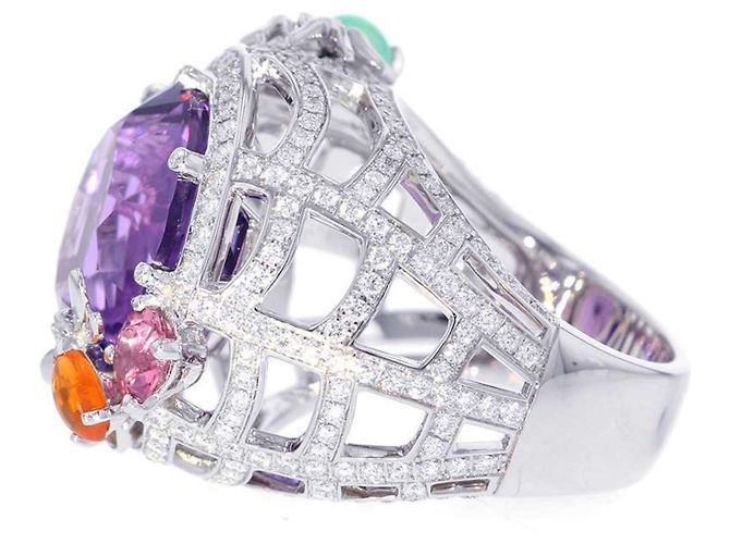 Bague en or blanc Chaumet - vue 2