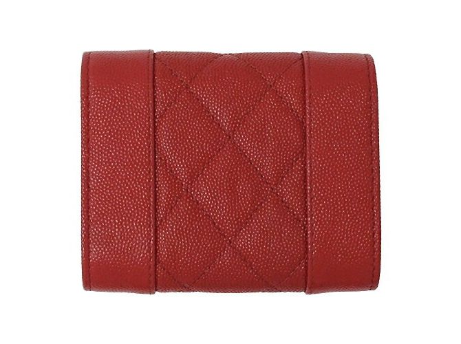 Cartera tri-fold Matelassé Mademoiselle de Chanel Roja - vista 2