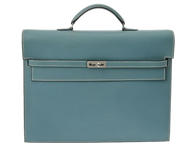 Hermès Sac à main Hermes Kelly Depeche 38 Bleu - vue 2