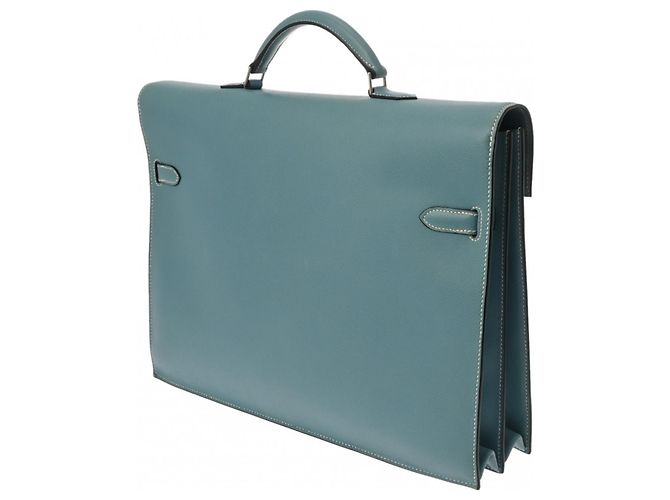 Hermès Sac à main Hermes Kelly Depeche 38 Bleu - vue 3