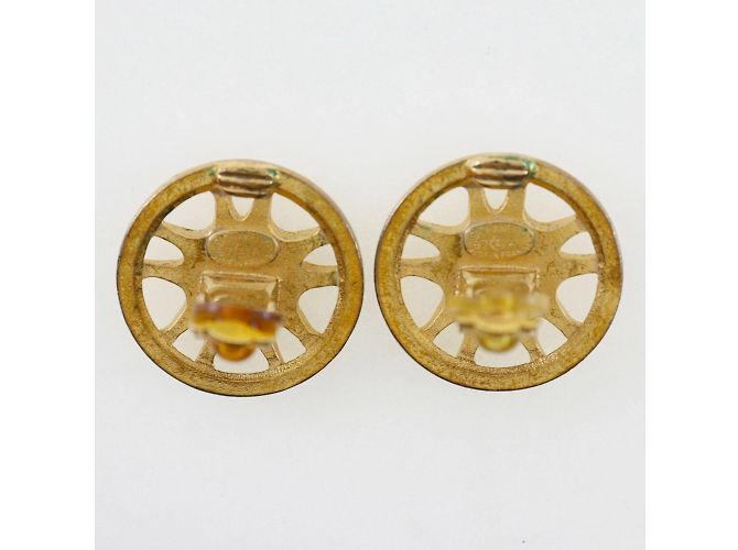 Orecchini a clip placcati oro Chanel del 1997 - vista 4