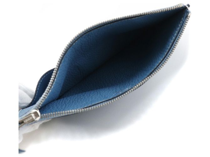 Hermès Hermes Dogon GM Langbörse Blau - Ansicht 8