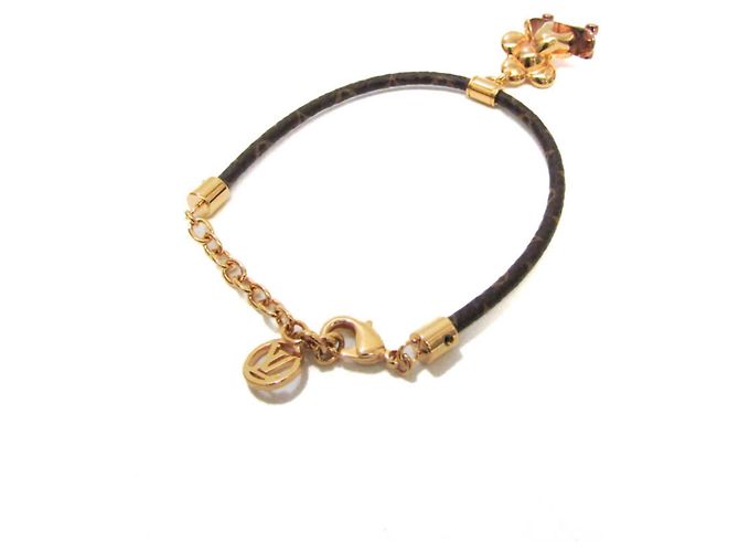 Bracciale Monogramma Louis Vuitton Vivienne Kickflip D'oro - vista 2
