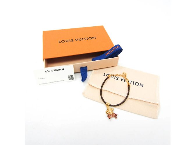 Bracciale Monogramma Louis Vuitton Vivienne Kickflip D'oro - vista 7