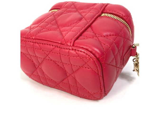 Borsa a Spalla Lady Dior 2Way di Christian Dior Rosso - vista 10