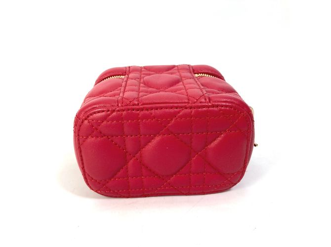 Borsa a Spalla Lady Dior 2Way di Christian Dior Rosso - vista 11