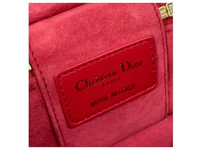 Borsa a Spalla Lady Dior 2Way di Christian Dior Rosso - vista 13