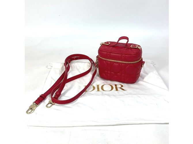 Borsa a Spalla Lady Dior 2Way di Christian Dior Rosso - vista 14