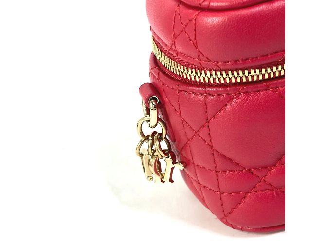 Borsa a Spalla Lady Dior 2Way di Christian Dior Rosso - vista 6