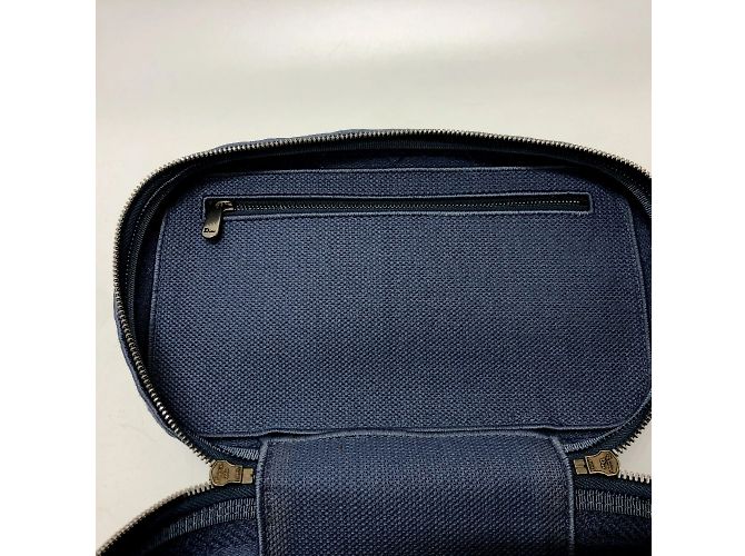 Borsa da toeletta in ricamo blu Christian Dior - vista 11