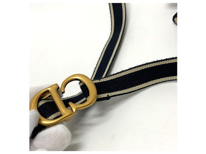 Pochette cintura piatta Saddle S5632CRIW di Christian Dior Blu navy - vista 11