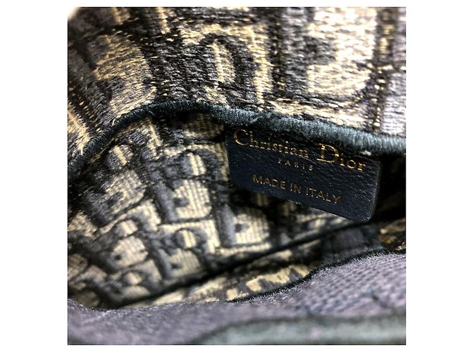 Pochette cintura piatta Saddle S5632CRIW di Christian Dior Blu navy - vista 14