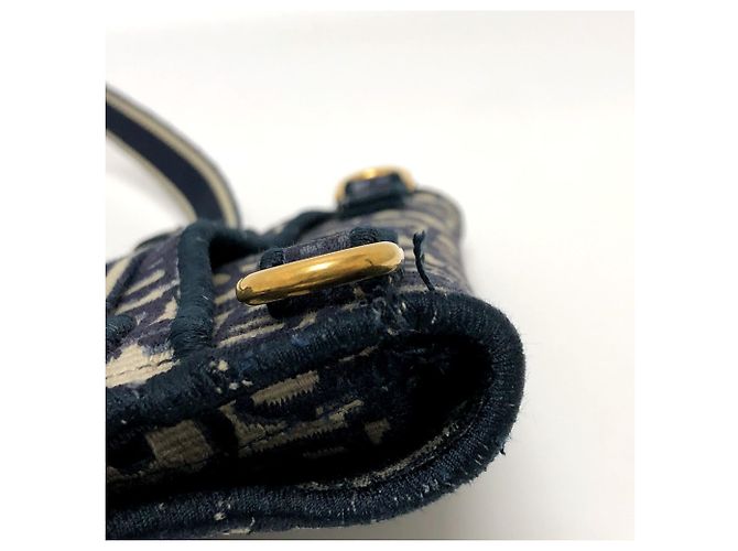 Pochette cintura piatta Saddle S5632CRIW di Christian Dior Blu navy - vista 8