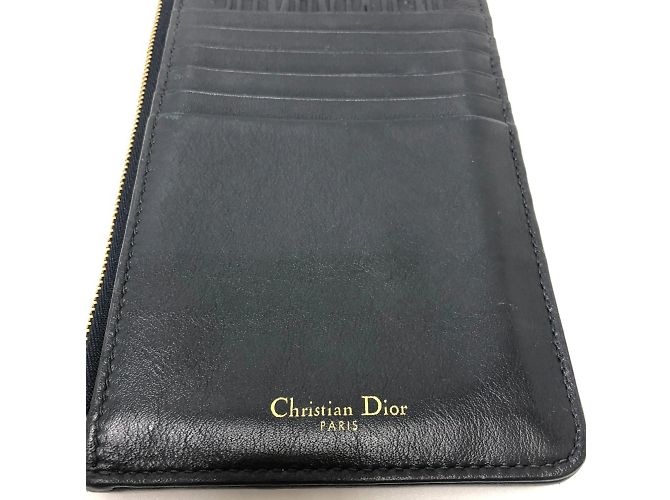 Borsa a spalla in tessuto blu navy Christian Dior - vista 10