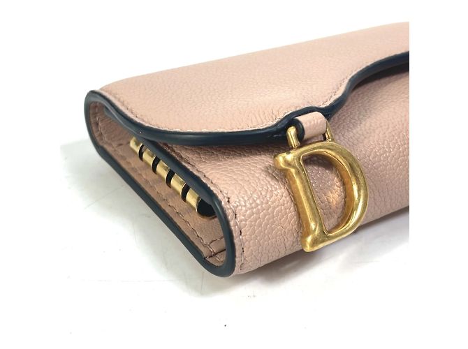 Llave de cuero rosa Christian Dior - vista 4