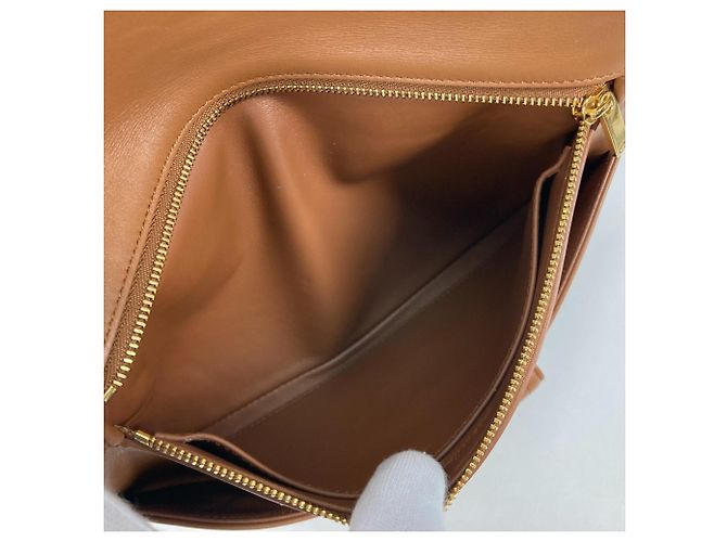 Borsa in pelle marrone Christian Dior - vista 10