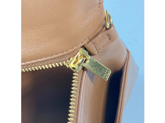 Borsa in pelle marrone Christian Dior - vista 11