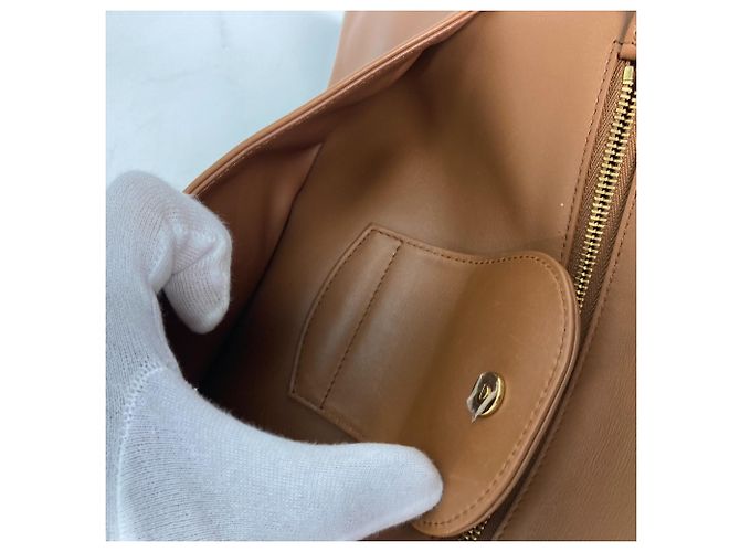 Borsa in pelle marrone Christian Dior - vista 12