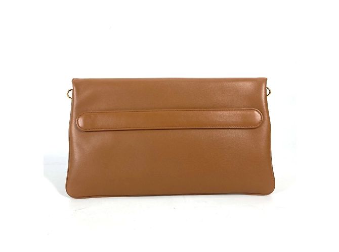 Borsa in pelle marrone Christian Dior - vista 4