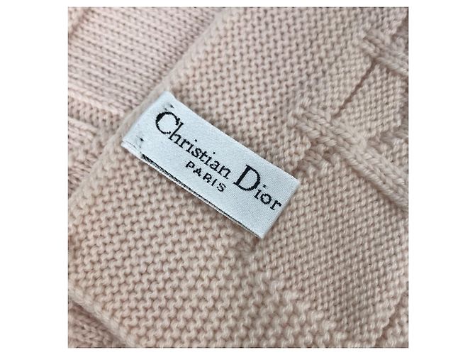 Stola in lana rosa Christian Dior - vista 7